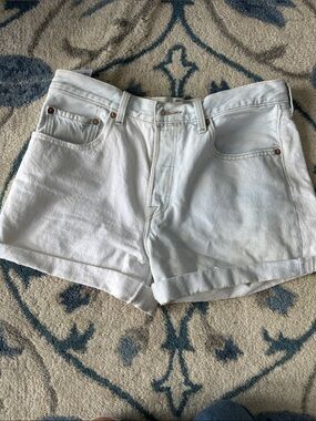 Levi two tone High-rise Denim Shorts